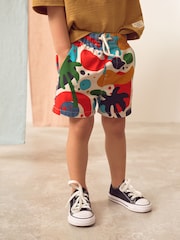 Multi Palm Print Pull On Shorts (3mths-7yrs) - Image 1 of 8