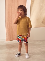 Multi Palm Print Pull On Shorts (3mths-7yrs) - Image 2 of 8