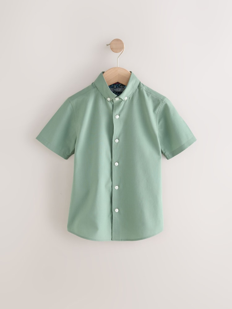 Green 100% Cotton Pima Short Sleeves Shirt - Image 1 of 4