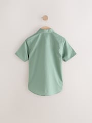 Green 100% Cotton Pima Short Sleeves Shirt - Image 2 of 4