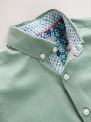 Green 100% Cotton Pima Short Sleeves Shirt - Image 3 of 4