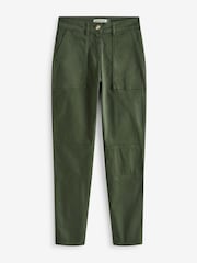 Baukjen Green Oralie Organic Stretch Cotton Cargo Trousers - Image 5 of 5