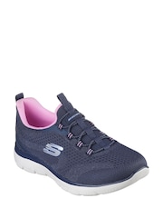 Skechers Blue Dark Summits Trainers - Image 2 of 3