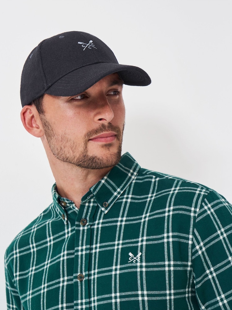 Crew Clothing Company Blue Wool Blend Cap - Image 1 of 3