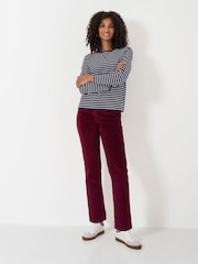 Crew Clothing Company Red Cord Tapered Trousers - Image 1 of 4