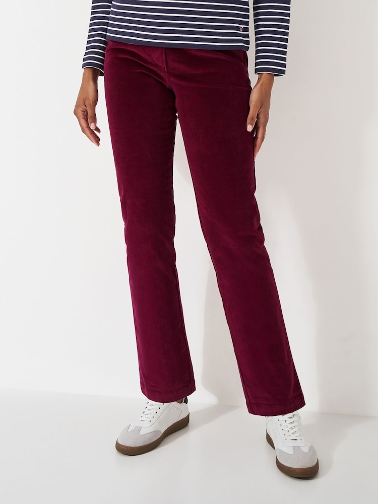rdeča - Crew Clothing Company Hlače iz manšete na korenček - Slika 2 iz 4 rdeča - Crew Clothing Company Hlače iz manšete na korenček - Slika 2 iz 4