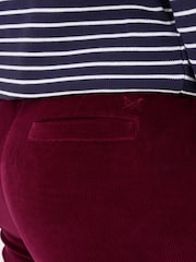 Crew Clothing Company Red Cord Tapered Trousers - Image 4 of 4