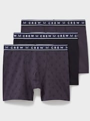 Crew Clothing Company Grey Jersey Boxers 3 Pack - Image 1 of 2