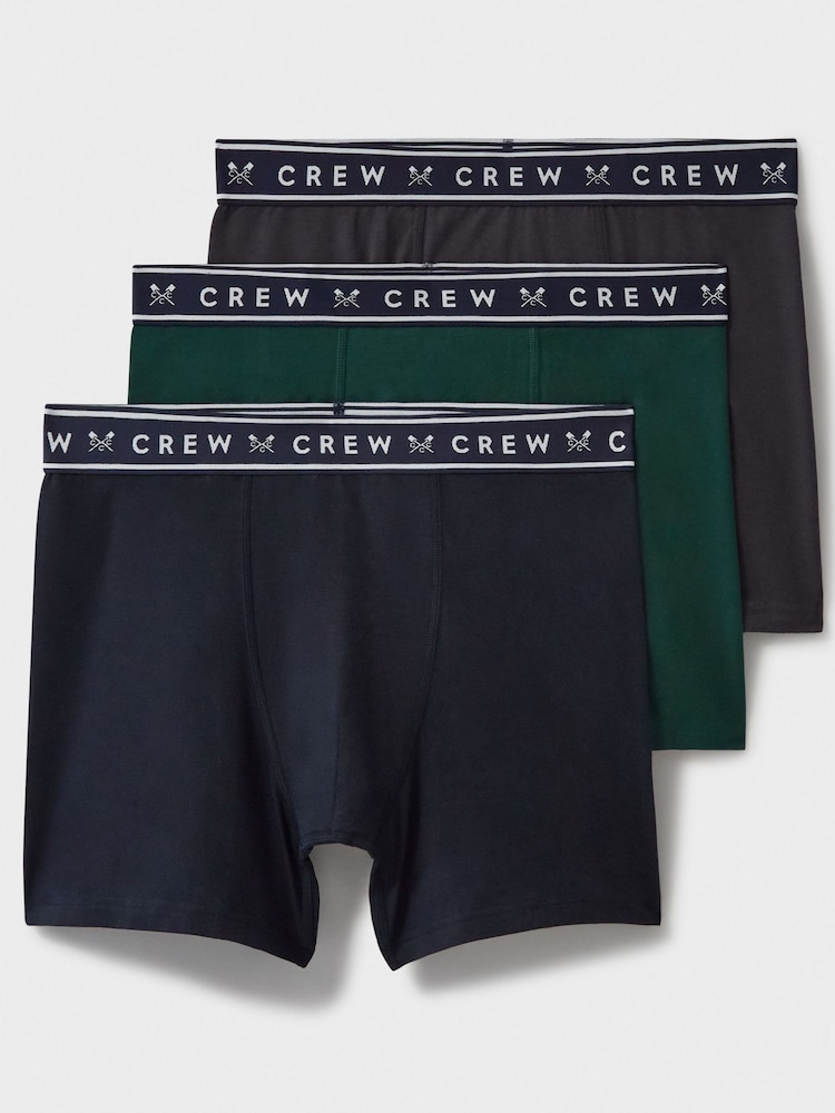 Crew Clothing Company Blue Light Jersey Boxers 3 Pack - Image 1 of 2