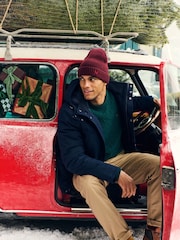 Crew Clothing Company Rote Beanie-Mütze - Bild 1 von 2