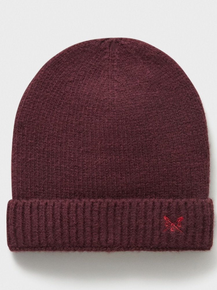 Crew Clothing Company Rote Beanie-Mütze - Bild 2 von 2