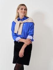 Crew Clothing Blue Poplin 100% Cotton Shirt - Image 1 of 5