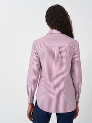 Crew Clothing Red Poplin 100% Cotton Shirt - Image 3 of 5