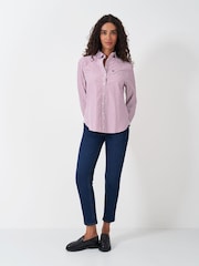 Crew Clothing Red Poplin 100% Cotton Shirt - Image 4 of 5