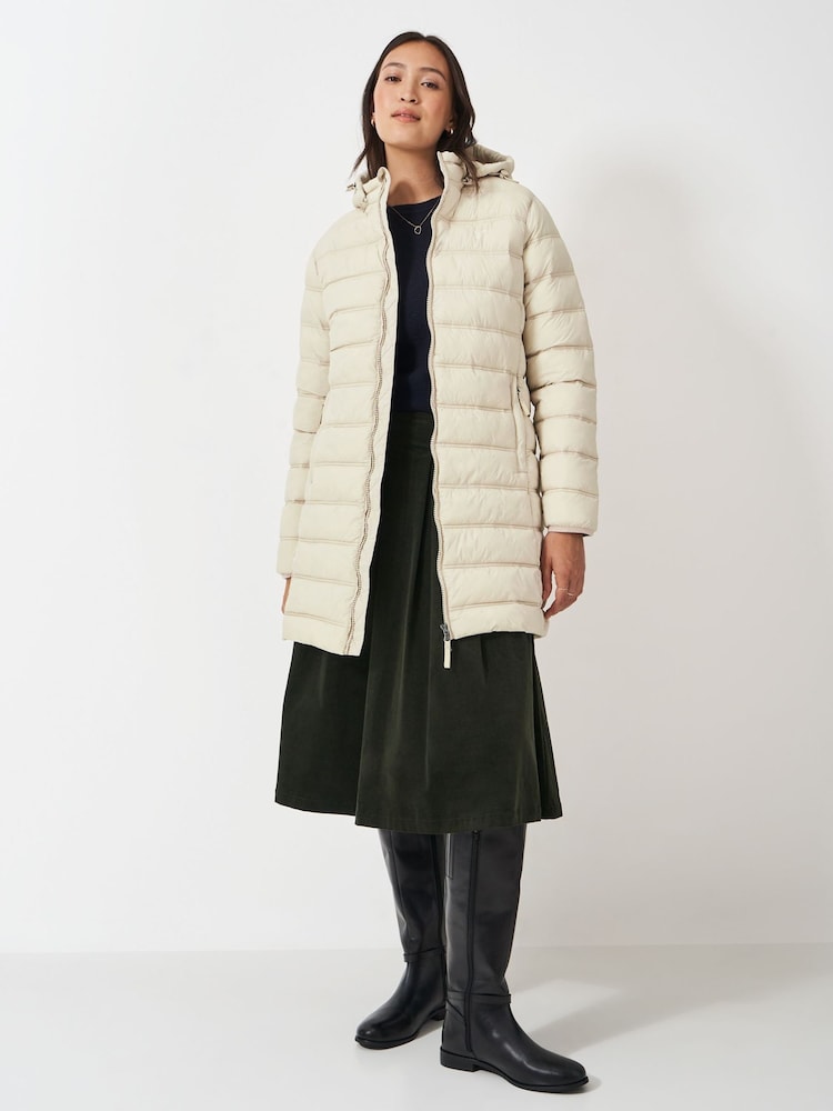 Crew Clothing Natural Lightweight Padded Coat - Image 1 of 5