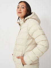 Crew Clothing Natural Lightweight Padded Coat - Image 3 of 5