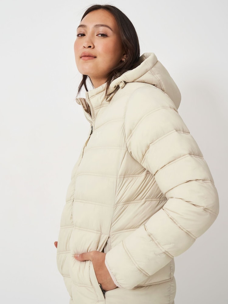 Crew Clothing Natural Lightweight Padded Coat - Image 3 of 5