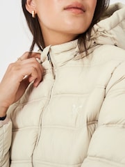 Crew Clothing Natural Lightweight Padded Coat - Image 4 of 5
