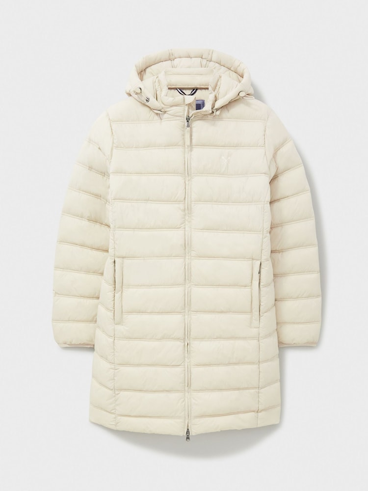 Crew Clothing Natural Lightweight Padded Coat - Image 5 of 5