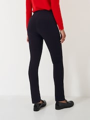 Crew Clothing Black Ponte Slim Leg Trousers - Image 4 of 5