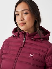 Crew Clothing Company Red Lightweight Padded Jacket - Image 4 of 5