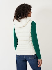 Crew Clothing Natural Cream Lightweight Hooded Gilet - Image 2 of 5