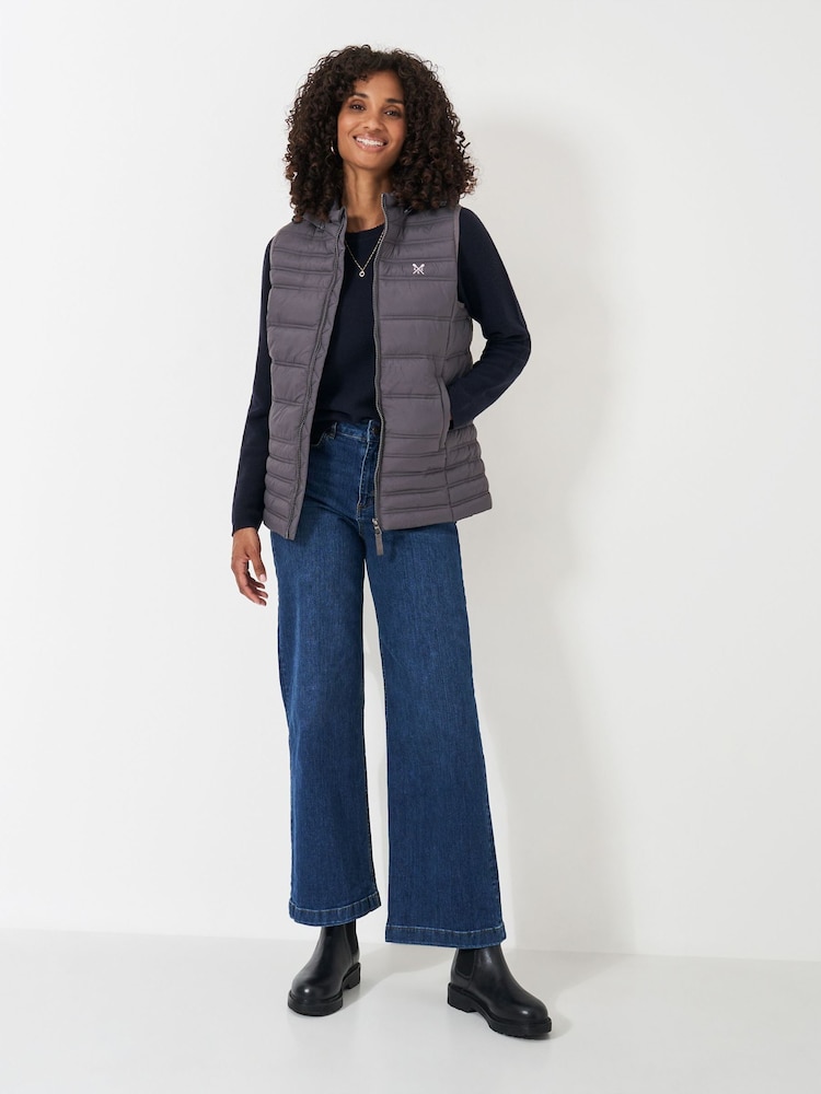 Crew Clothing Natural Lightweight Hooded Gilet - Image 3 of 5