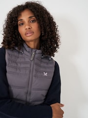 Natural - Crew Clothing Cu glugă Gilet subțire - Imaginea 4 din 5