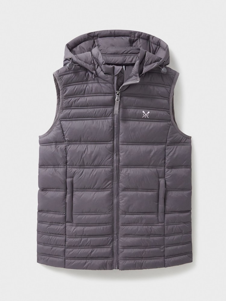 Natural - Crew Clothing Cu glugă Gilet subțire - Imaginea 5 din 5