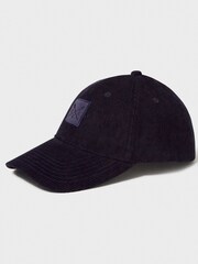 Crew Clothing Company Blue 100% Cotton Cord Cap - Image 2 of 3