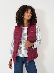 Crew Clothing Red Lightweight Hooded Gilet - Image 1 of 5