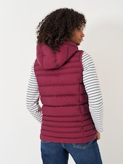 Crew Clothing Red Lightweight Hooded Gilet - Image 2 of 5