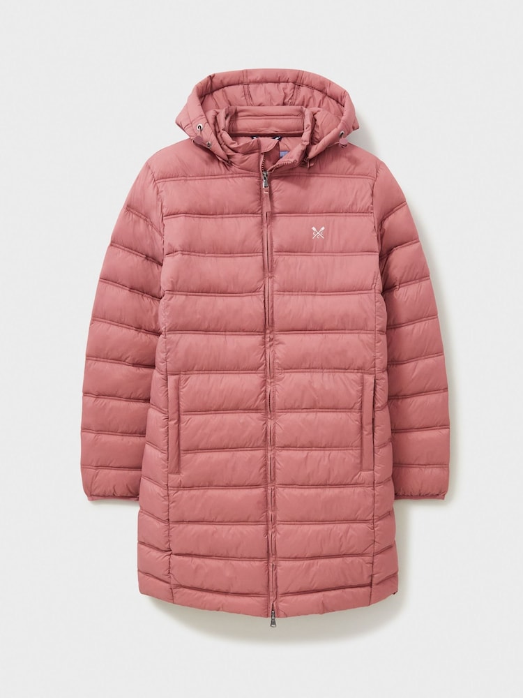 Crew Clothing Pink Lightweight Padded Coat - Image 5 of 5