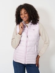 Crew Clothing Company Pink Lightweight Hooded Gilet - Image 1 of 5
