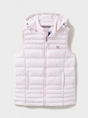 Crew Clothing Company Pink Lightweight Hooded Gilet - Image 5 of 5