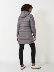 Crew Clothing Grey Lightweight Padded Coat - Image 2 of 5