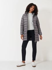 Crew Clothing Grey Lightweight Padded Coat - Image 3 of 5