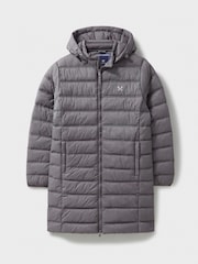 Crew Clothing Grey Lightweight Padded Coat - Image 5 of 5