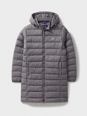 Crew Clothing Grey Lightweight Padded Coat - Image 5 of 5
