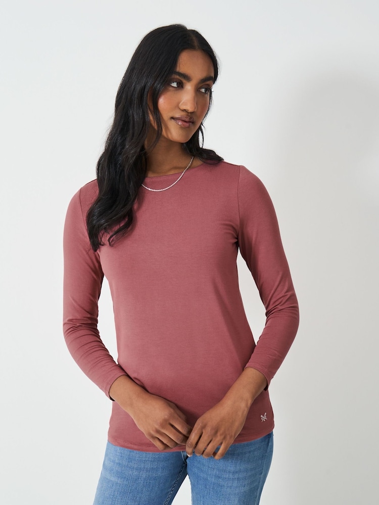 Crew Clothing Company Jemma Boat Neck Top - Image 1 of 5