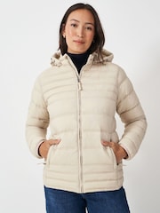 Crew Clothing Company Natural Lightweight Padded Jacket - Image 1 of 5