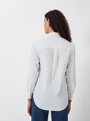 Crew Clothing White Poplin 100% Cotton Shirt - Image 2 of 5