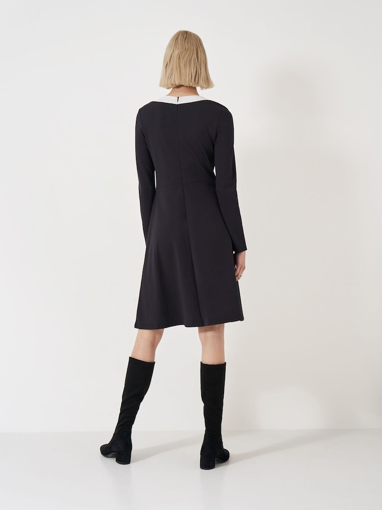 Crew Clothing Black Evalyn Ponte Dress - Image 2 of 6