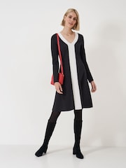 Crew Clothing Black Evalyn Ponte Dress - Image 3 of 6