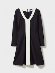 Crew Clothing Black Evalyn Ponte Dress - Image 6 of 6
