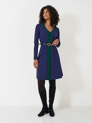 Crew Clothing Green Evalyn Ponte Dress - Image 3 of 5