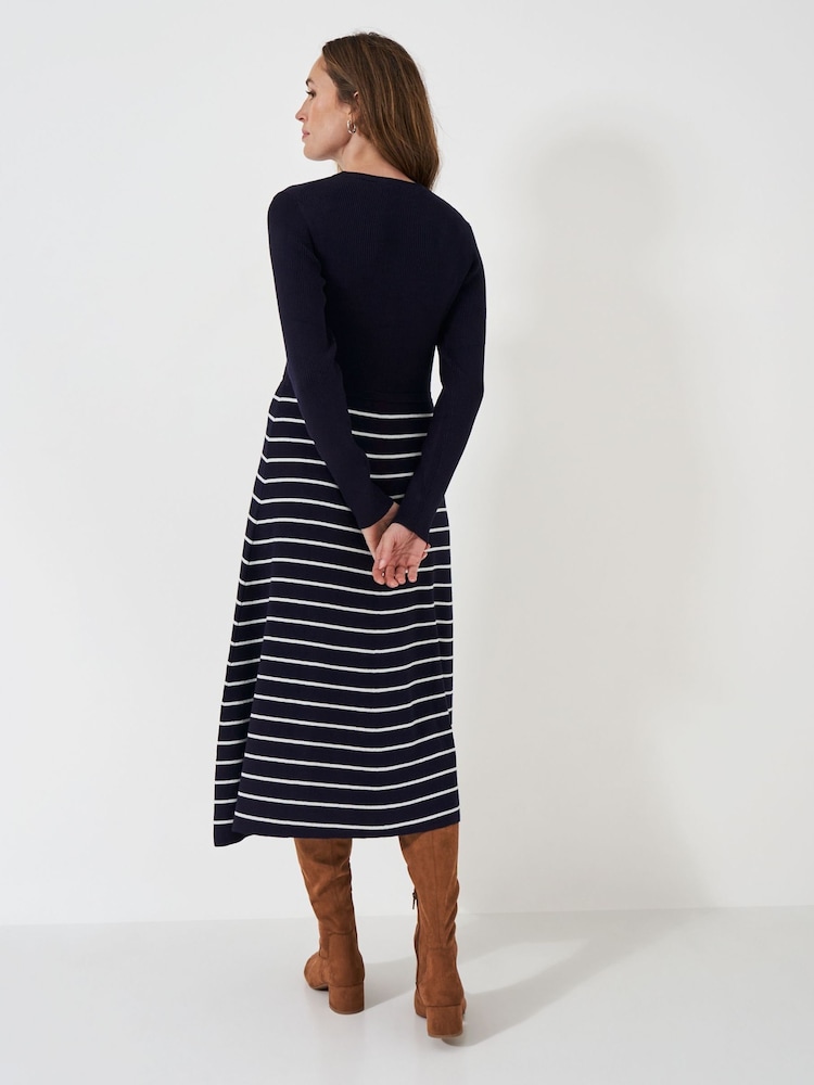 Crew Clothing Fit and Flare Knitted Dress - Изображение 2 из 5