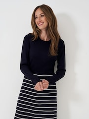 Crew Clothing Fit and Flare Knitted Dress - Изображение 3 из 5