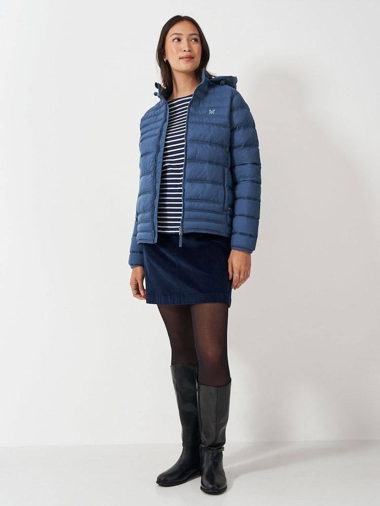 Crew Clothing Company Blue Navy Lightweight Padded Jacket - Image 3 of 5