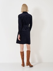 Crew Clothing Blue Elsie Corduroy Shirt Dress - Image 3 of 7